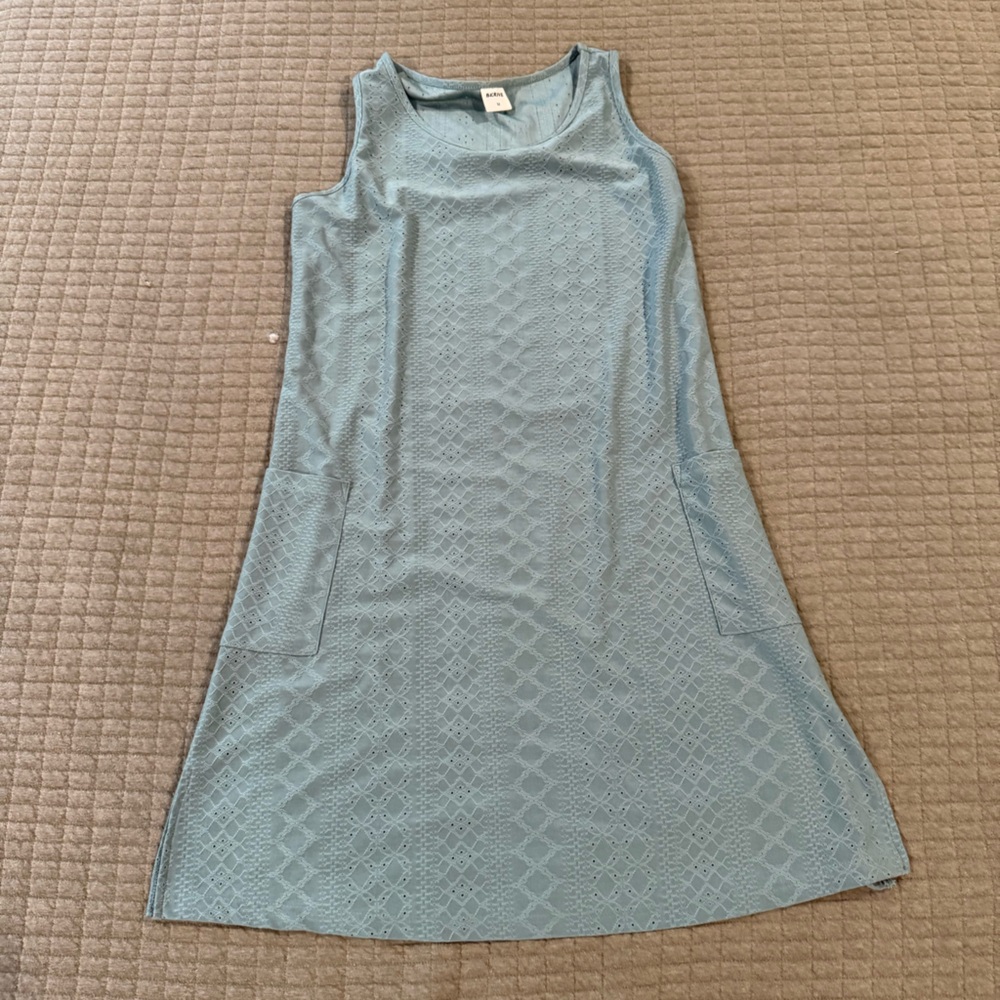 Blue/green Sleeveless Dress